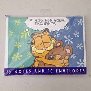 Vintage 1978 Garfield The Cat Notecards With‎ Envelopes Pack Of 10 Jim Davis